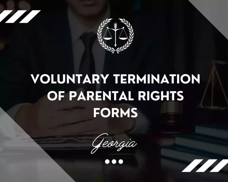 Get Voluntary Termination of Parental Rights Forms for Georgia