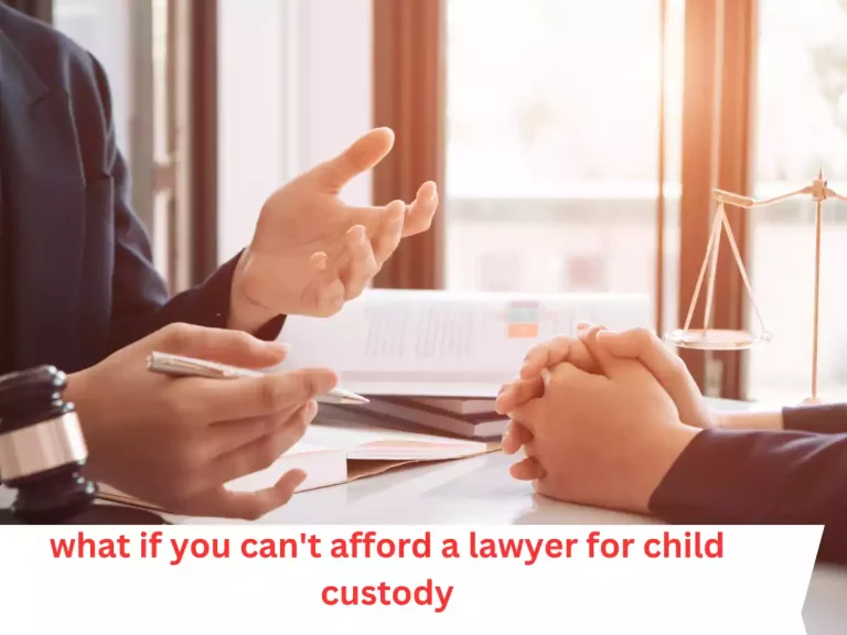 What to Do If You Can’t Afford a Lawyer for Child Custody: Exploring Your Options