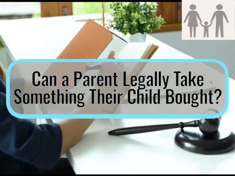 Can a Parent Legally Take Something Their Child Bought?